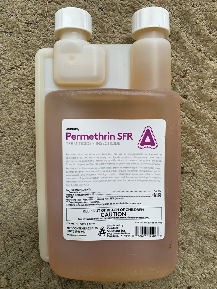 Sealed New Permethrin SFR 32 oz. SFRpermethrin - NOT FOR SALE TO: CT, NY, VT