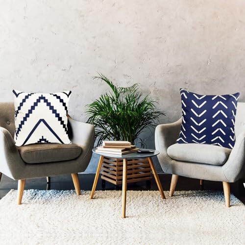 Decorative Throw Pillow Covers 18x18 Inch Pillow Covers for 18"L x 18"W Blue gallery