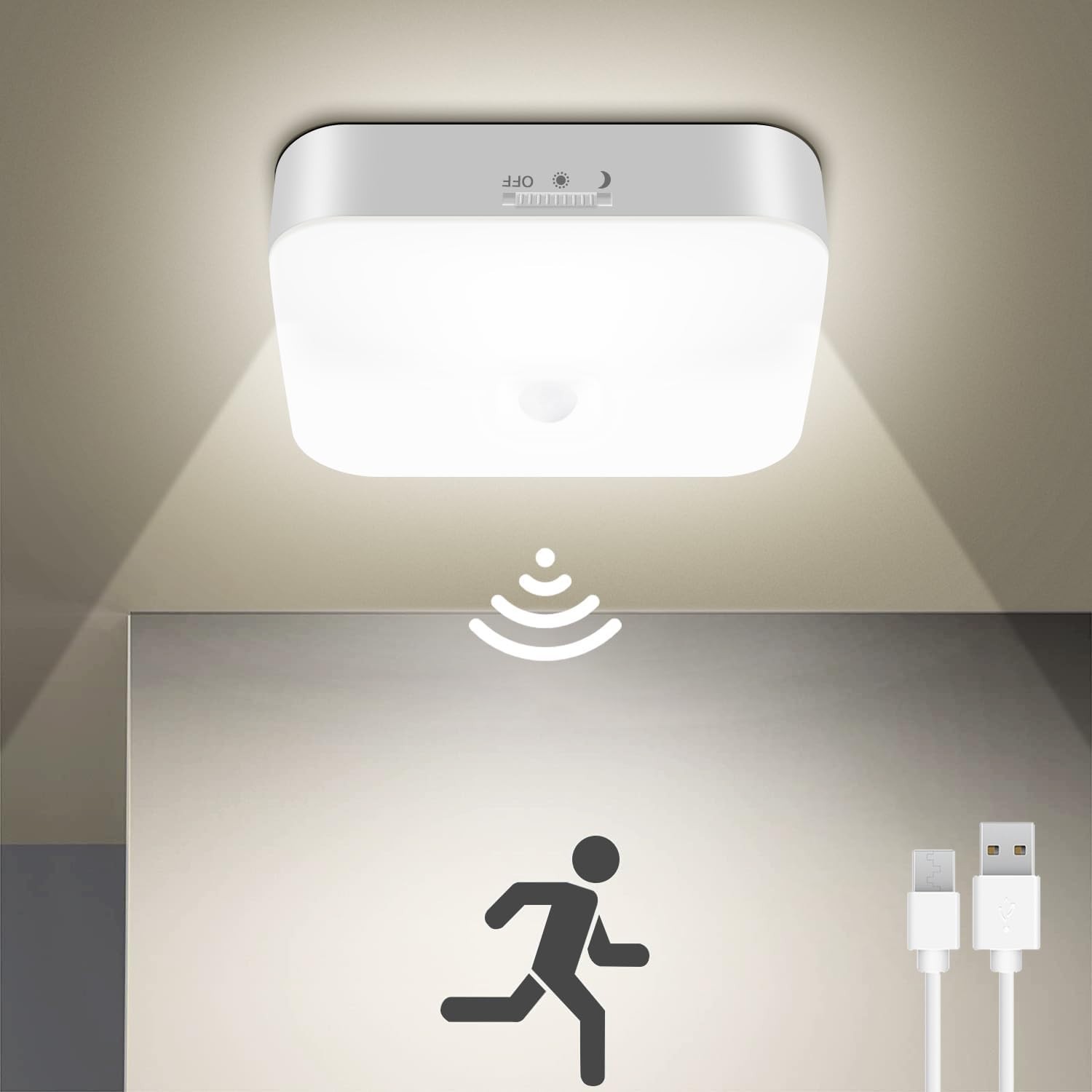 Versatile Rechargeable Motion Sensor LED Light – Ideal for Closet, Garage & More gallery