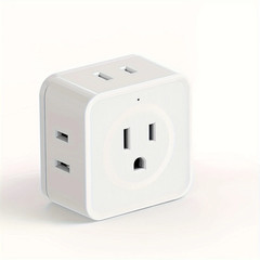 5 Way Multi Plug Outlet Extender, Wall Outlet Expander, Small Electrical Outlet