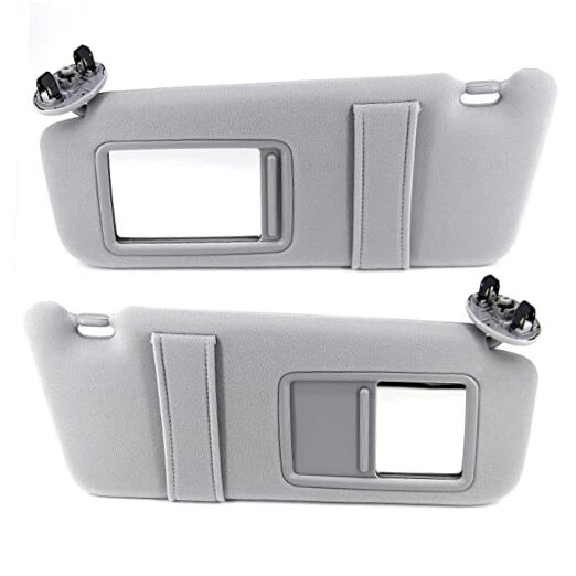 FEXON Pair Sun Visor Left Driver Right Passenger Side Compatible with 2007 Gray gallery