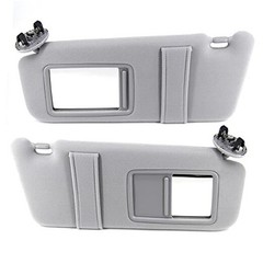 FEXON Pair Sun Visor Left Driver Right Passenger Side Compatible with 2007 Gray