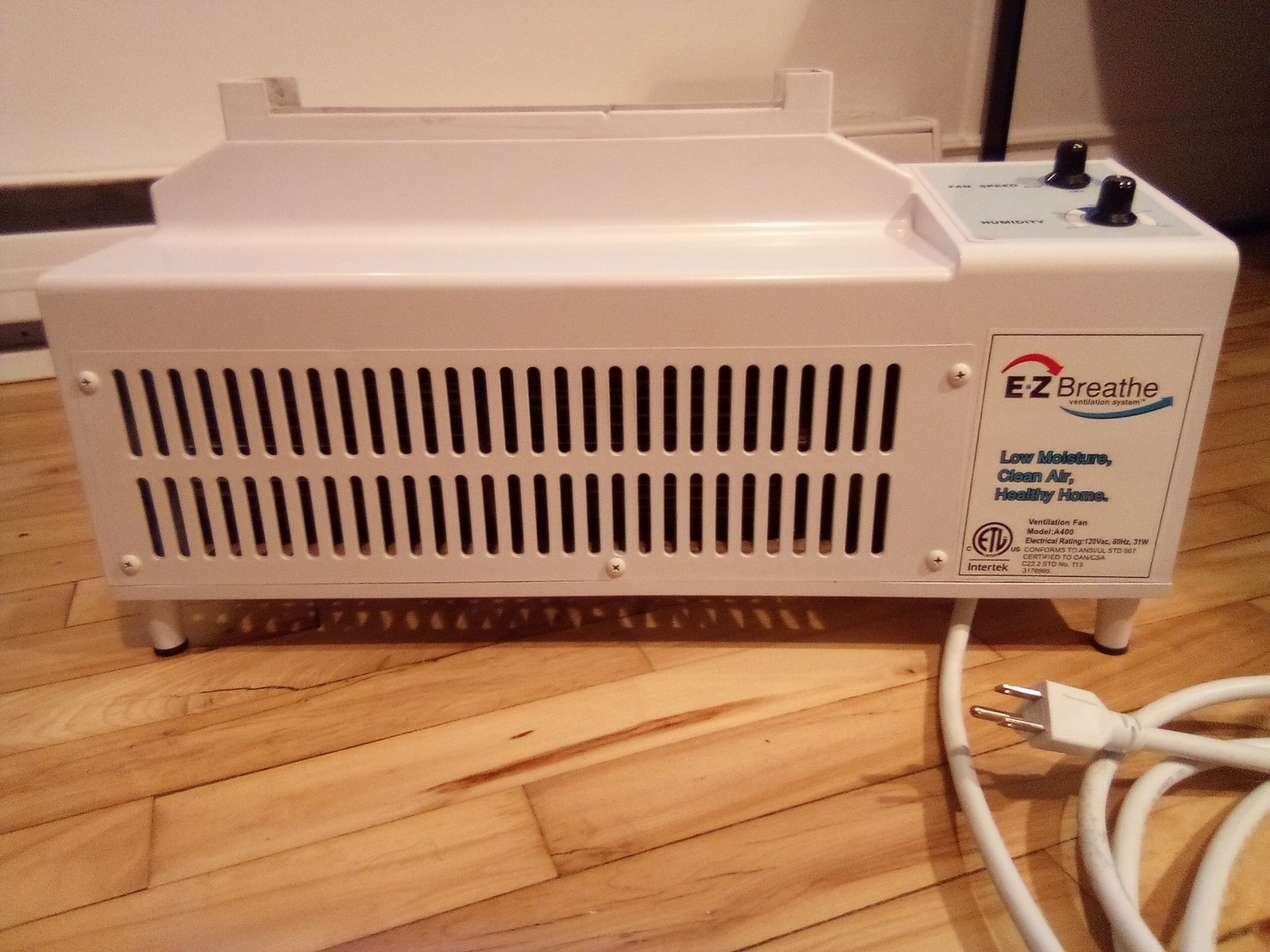EZ Breathe Home Ventilation System Model A400 - NO DUCT gallery