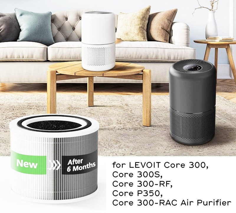2 Pack Replacement H13 HEPA Filter for Levoit Core 300, Core 300S Air Purifier gallery