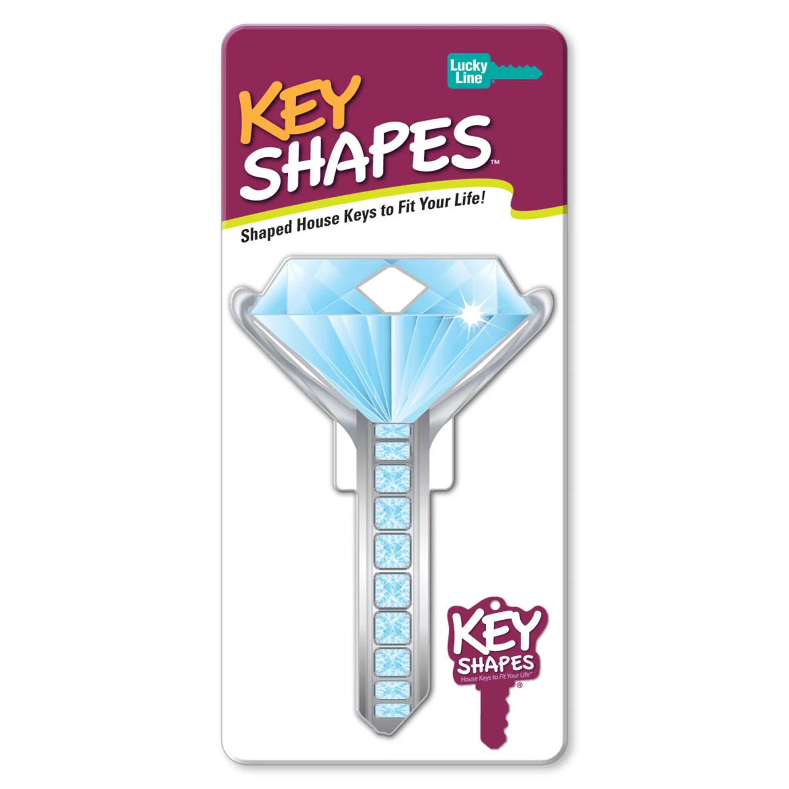 LUCKY LINE B102K DIAMOND RING KWIKSET KW1 KEYWAY HOUSE KEY SHAPES gallery