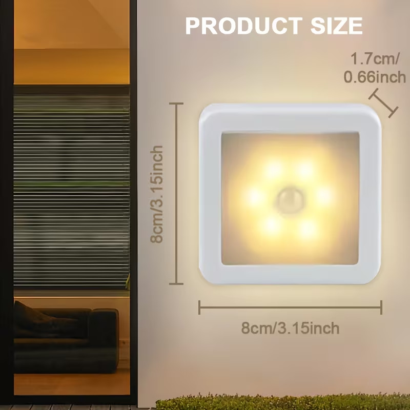 Motion Sensor LED Night Light Battery Powered Indoor Closet Cabinet Wall Cabinet gallery