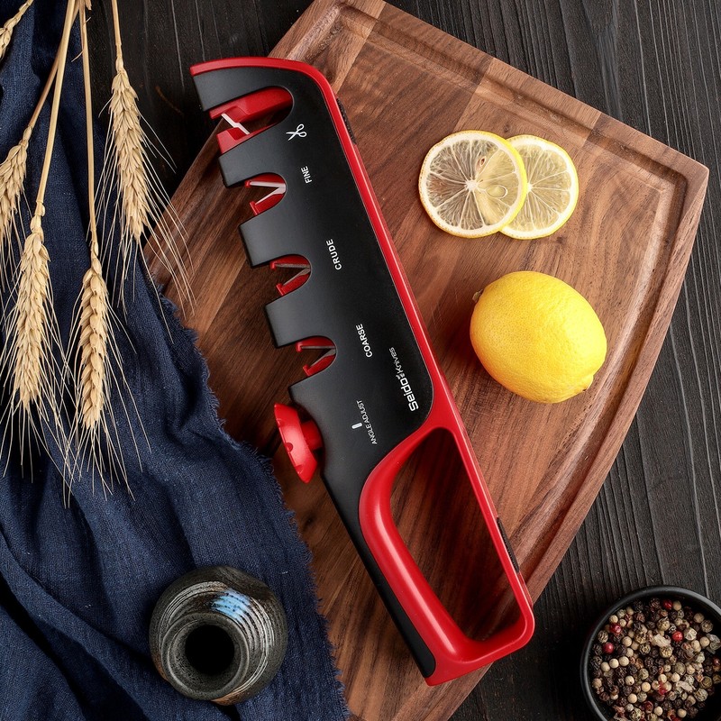 4-Stage Professional Knife Sharpener - Adjustable Angle Guide gallery