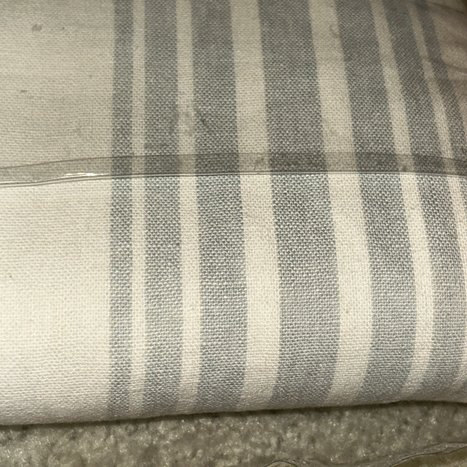 Pottery Barn Riviera Striped Cotton Lined Drape Panel Porcelain Blue 50x 96" #Q6 gallery