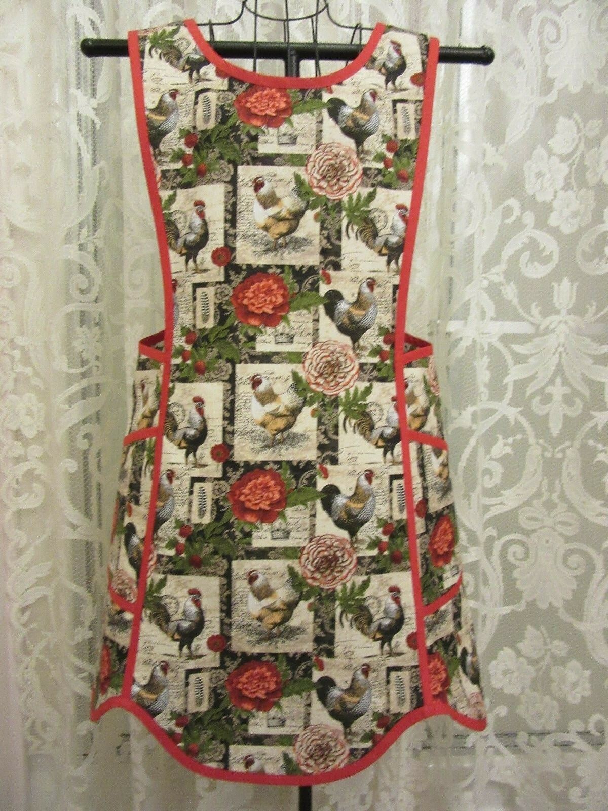 HANDMADE CRISS CROSS BACK APRON SIZE SMALL gallery