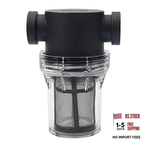 Inline Strainer with 100 Mesh Stainless Steel Filter Screen, 1/2" Female NPT gallery