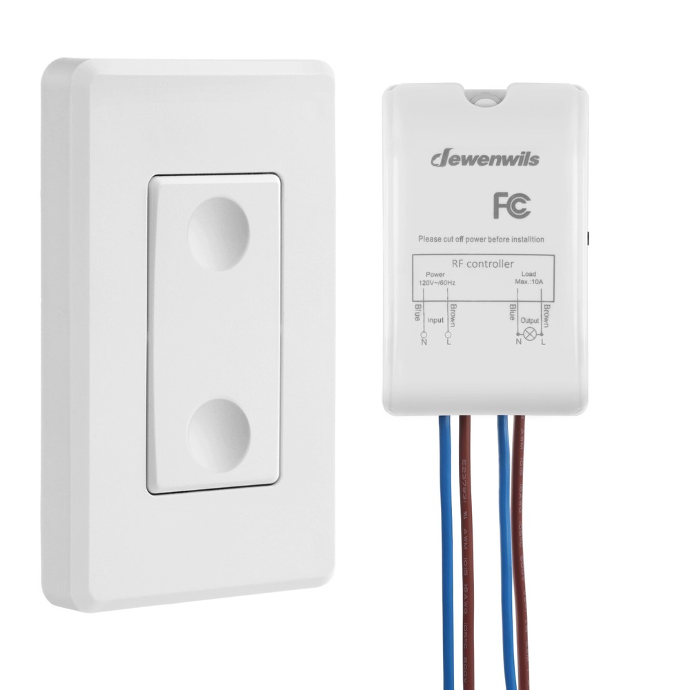 DEWENWILS Wireless Light Switch and Receiver Kit Remote Control Wall Switch