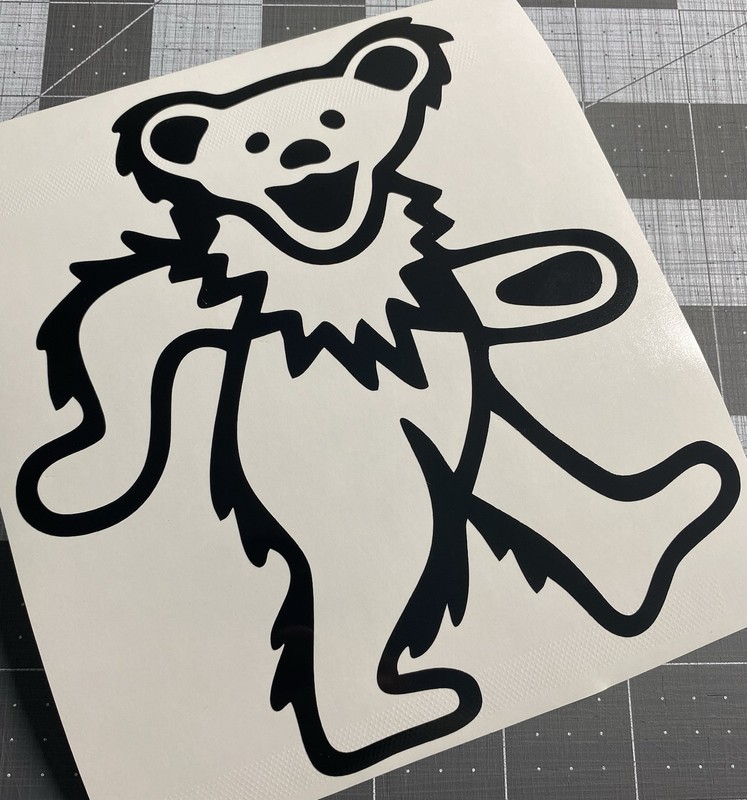 Vinyl Decal for Window - Grateful Dead, Dancing Bear gallery