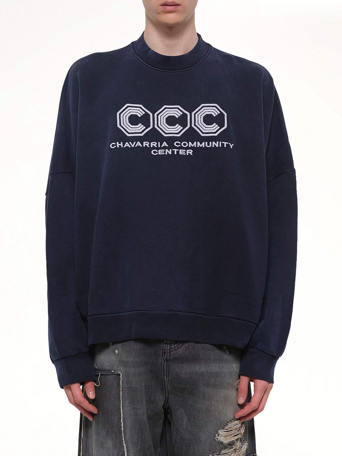 "CCC" Hooligan Sweatshirt in Peacoat gallery