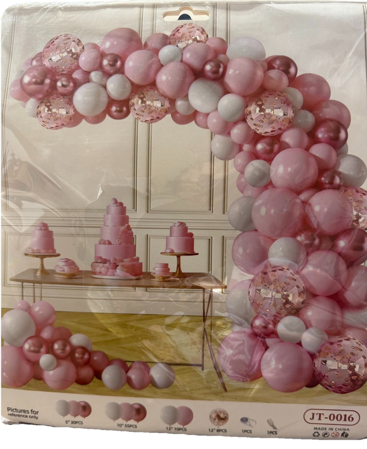 105 PCS Light Pink-White and Metallic Pink Balloon Arch Garland Kit- Birthday gallery
