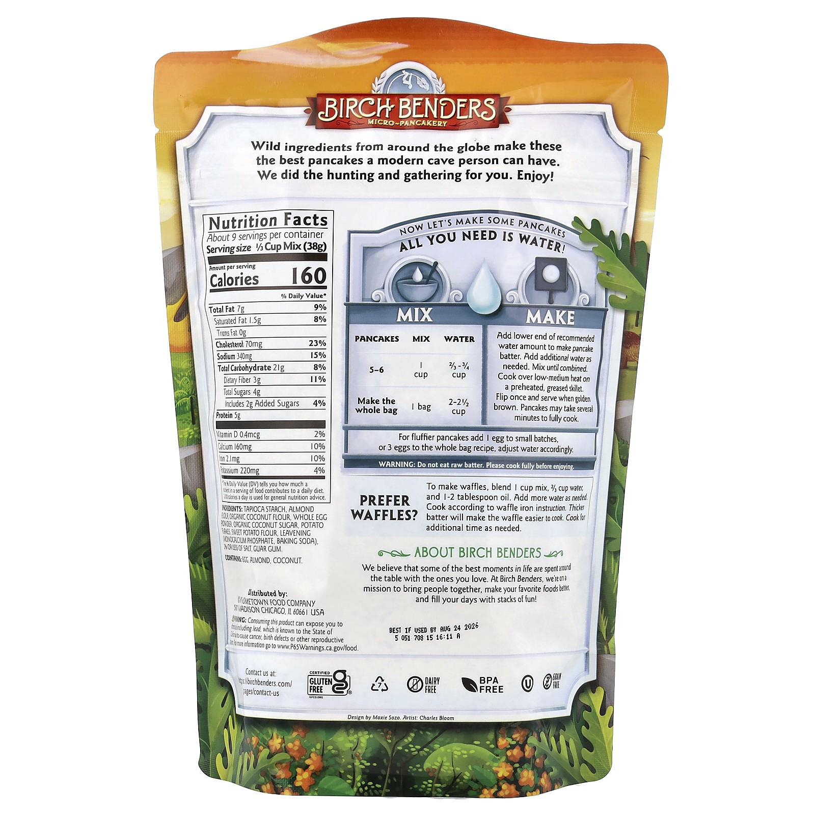 Pancake & Waffle Mix, Paleo Grain-Free, 12 oz (340 g) gallery