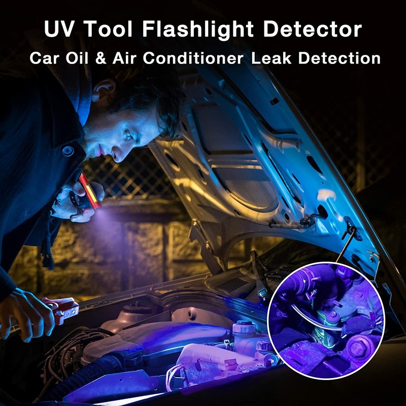 WORKPRO LED Pen Light With UV Flashlight With 450 Lumens 365nm UV Light Detector gallery