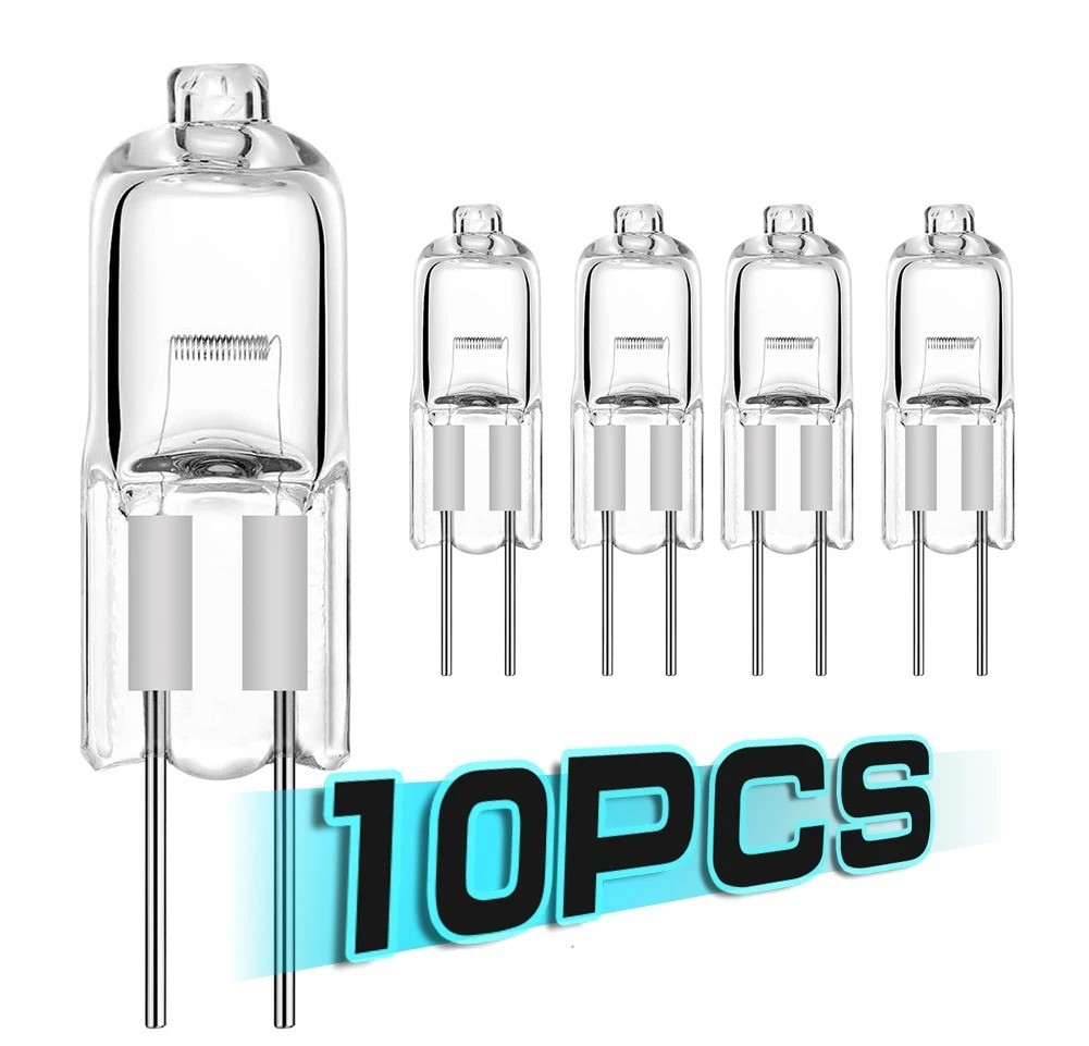 10PCS G4 Halogen Light Bulbs 12V Warm White Bi-Pin Crystal Chandelier Lamp gallery