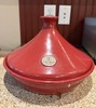 Emile Henry Burgundy Ceramic Tagine 3.7 Qt 55.32 France gallery