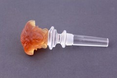 VERSACE ROSENTHAL AMBER CRYSTAL MEDUSA BOTTLE STOPPER – MINT