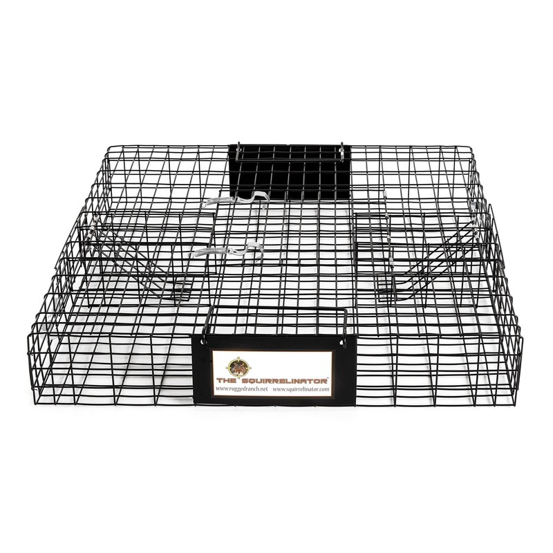 Rugged Ranch Squirrelinator Squirrel Chipmunk Metal 2 Door Trap Cage (4 Pack) gallery