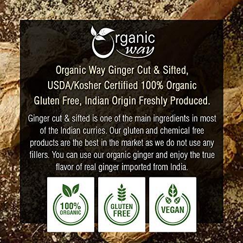 Premium Dried Ginger Root Cut & Sifted (Zingiber officinale) - Organic & Kosh... gallery