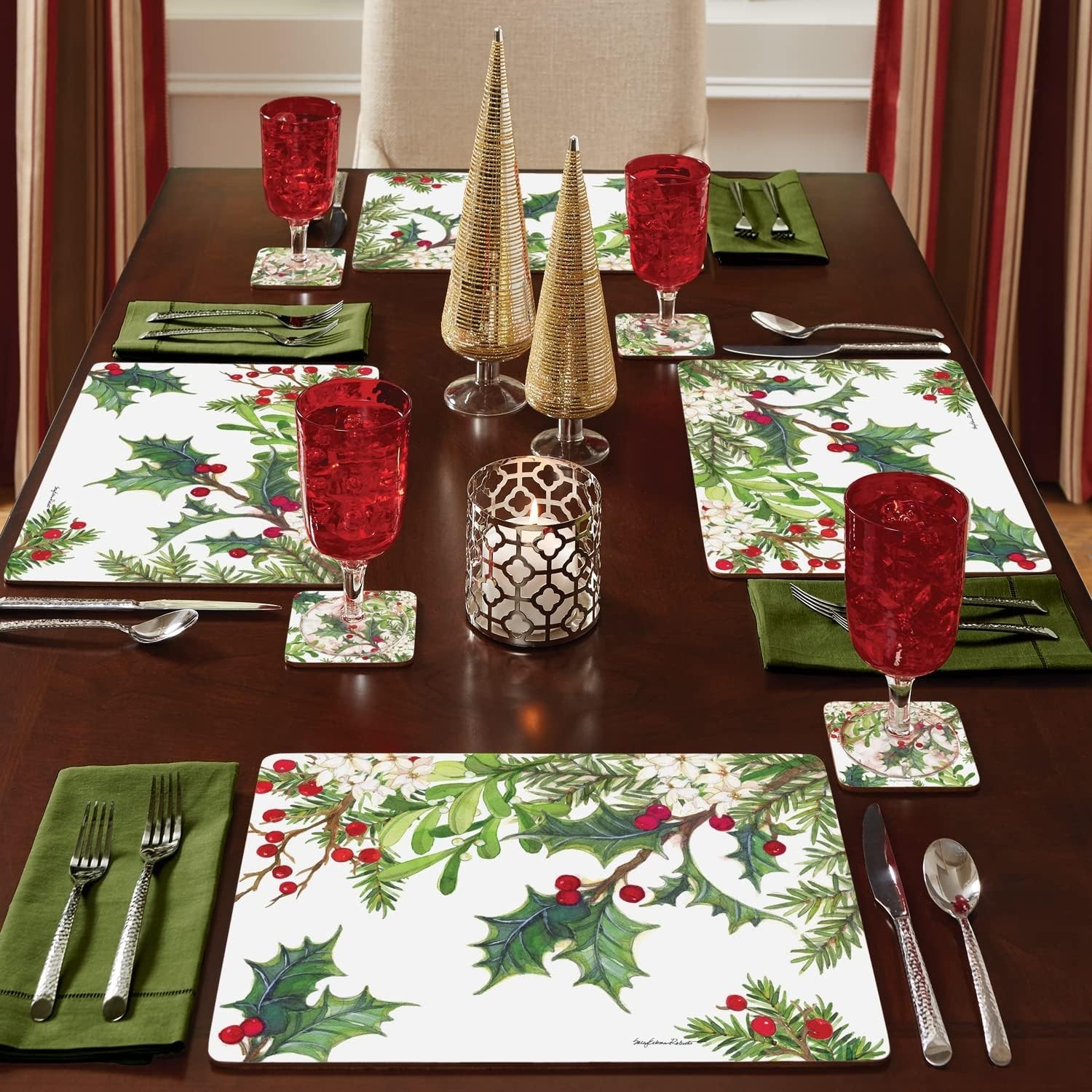 Balsam & Berries Premium Decorative Hardboard Placemat 4 Pack Made in The USA gallery