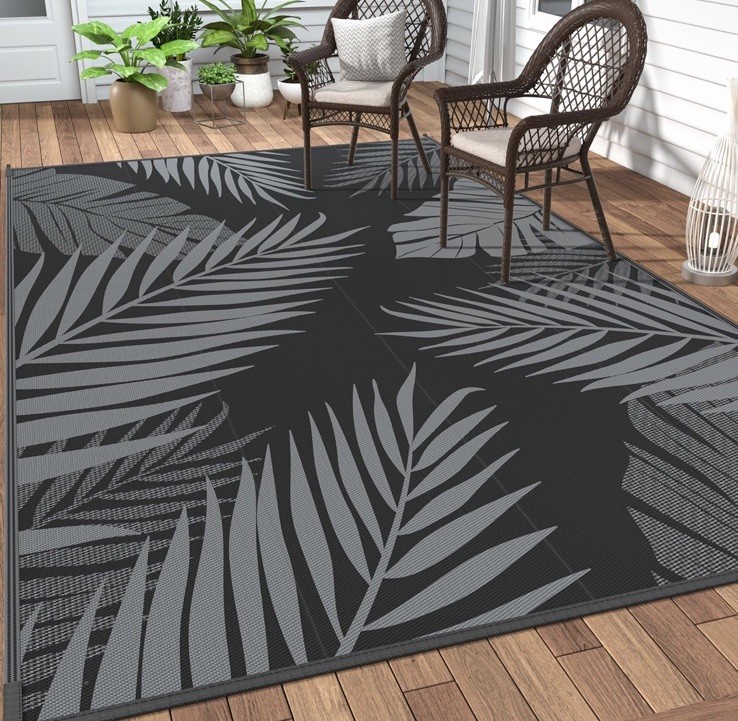 GENIMO Outdoor Rug 6’x9’ Waterproof for Patios Clearance Reversible Plastic gallery