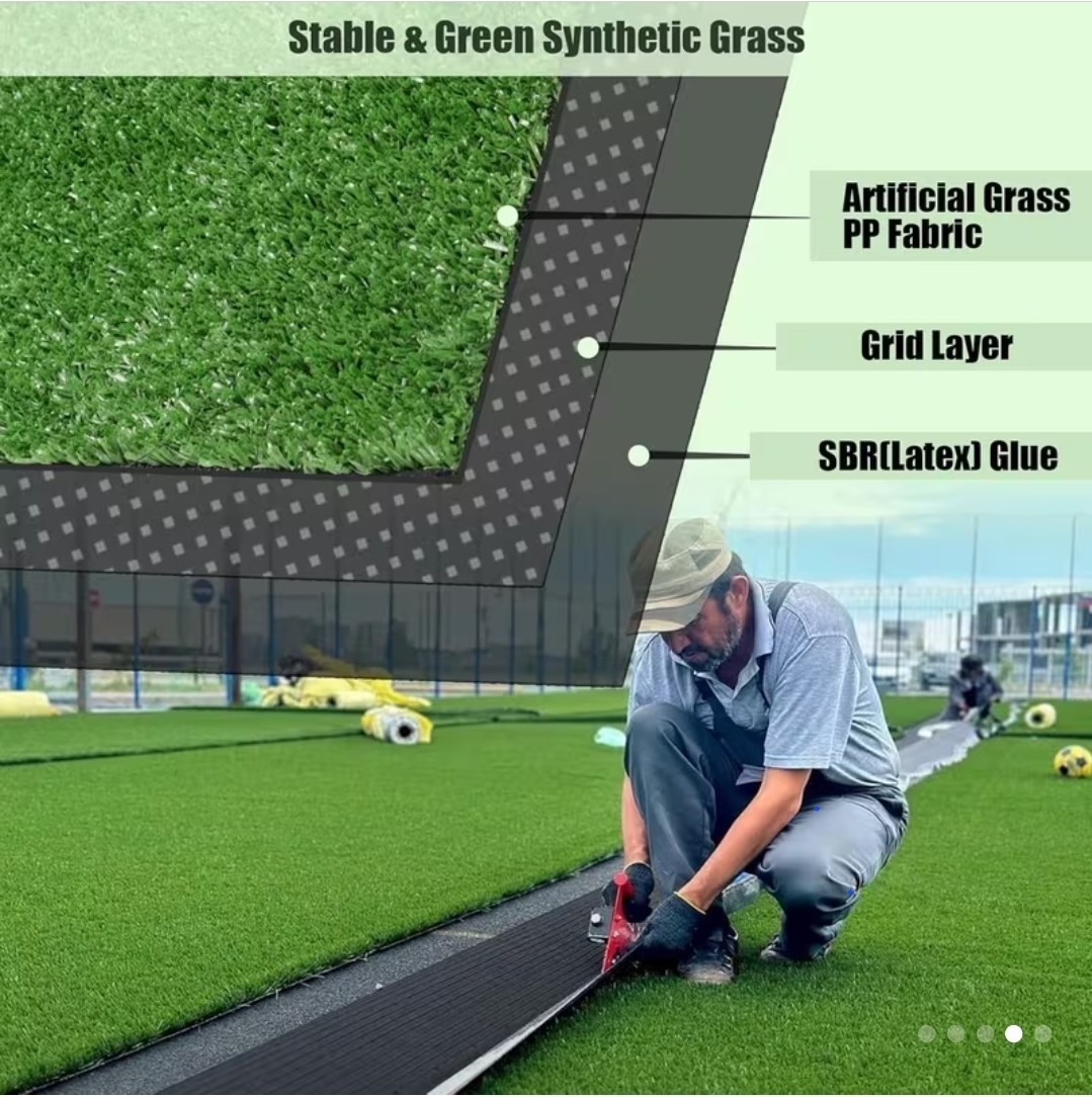 35X5Ft 0.7" Artificial Grass Turf, Wear Resistant Fake Lawn for Patio Garden Pet gallery
