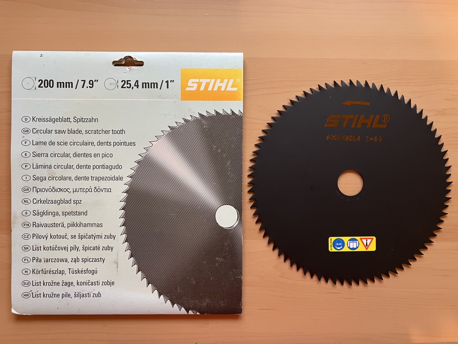 Stihl Scratcher-Tooth Circular Saw Brush Blade OEM 200mm 8" 4112 713 4201 gallery