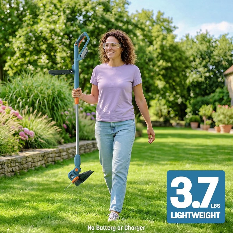 12" Cordless 2-in-1 String Trimmer Compatible with Makita 18V Battery(Tool Only) gallery