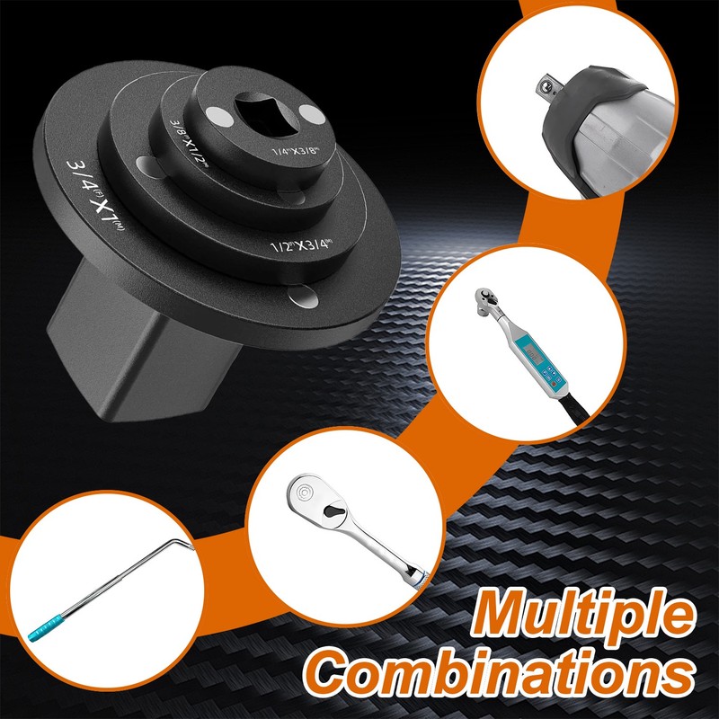4-Pack Low Profile Impact Socket Adapter Set, Drive Reducing Ratchet Adapter Set gallery