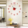 Glowing Digital Wall Clock Sticker 15.75 in Modern Decorative Needle Clock gallery