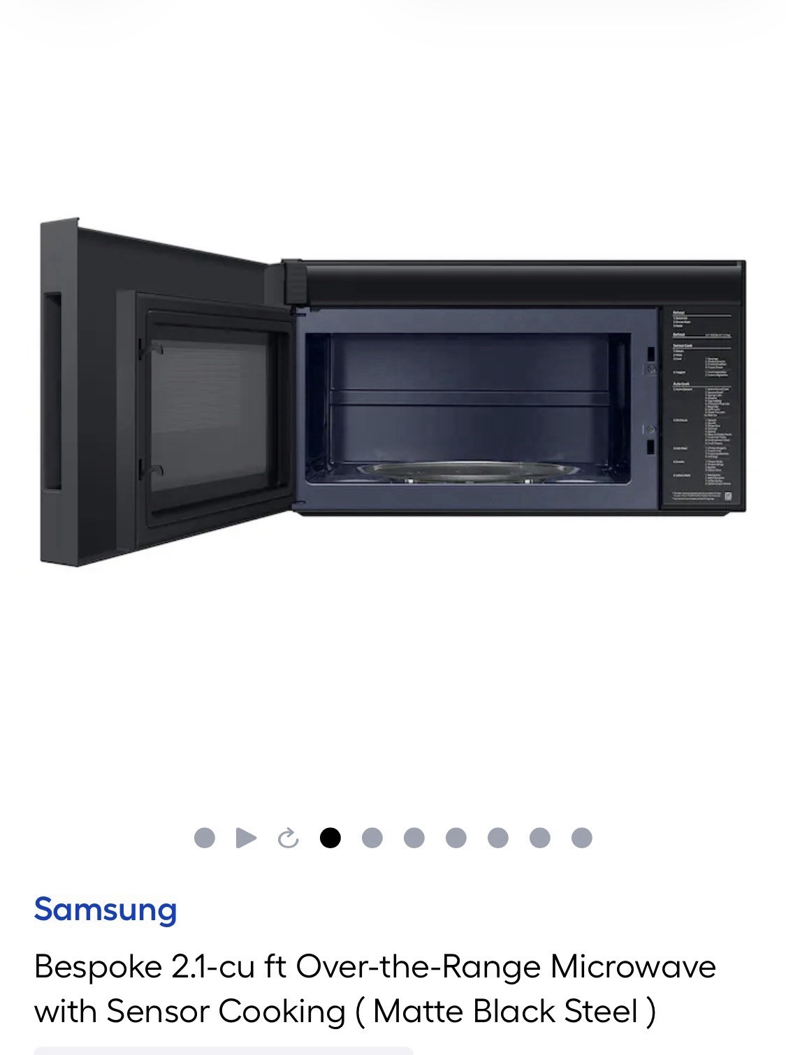 samsung bespoke over the range microwave 2.1 Cu Ft 1000 Watts - STAINLESS STEEL gallery