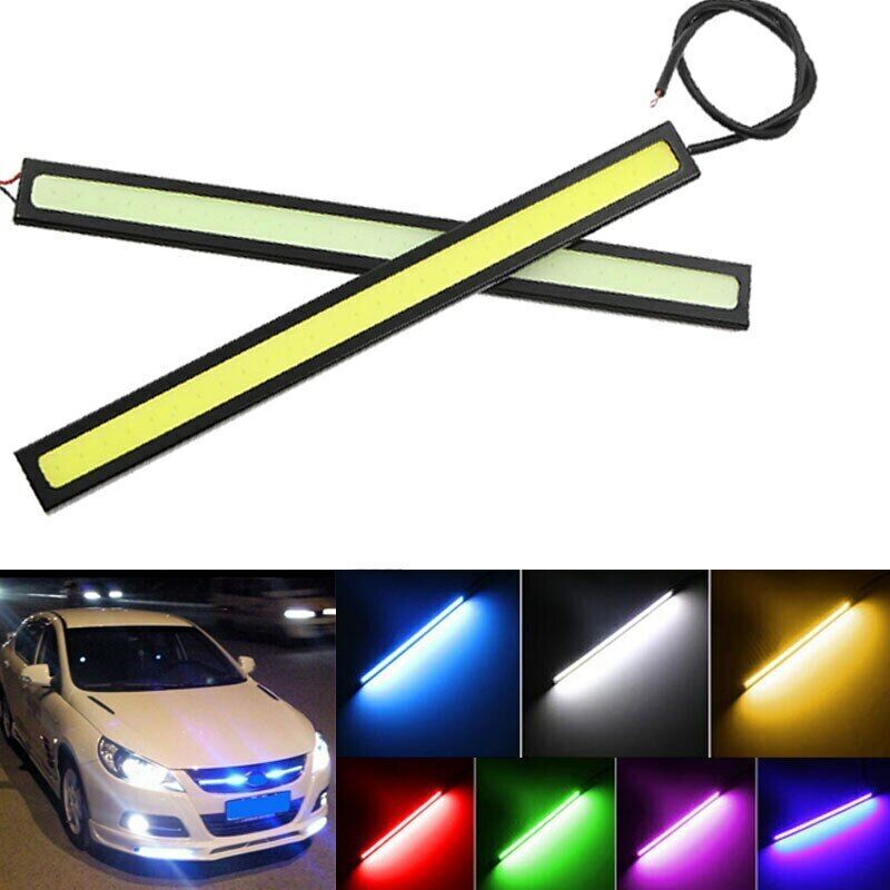 DC12V 17cm Car Daytime Running Lights DRL COB LED Strips Bright Fog Light 2pcs gallery