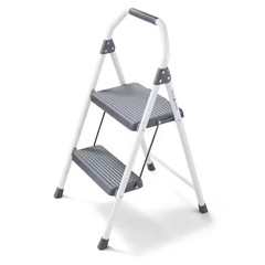 2-Step Compact Steel Step Stool, 225 Lbs. Load Capacity Type II Duty Rating