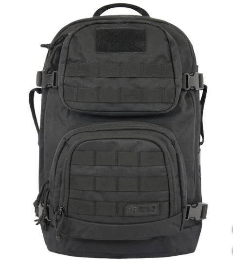 Highland Tactical Backpack Black Major Laptop Compartment Pockets Expandable
