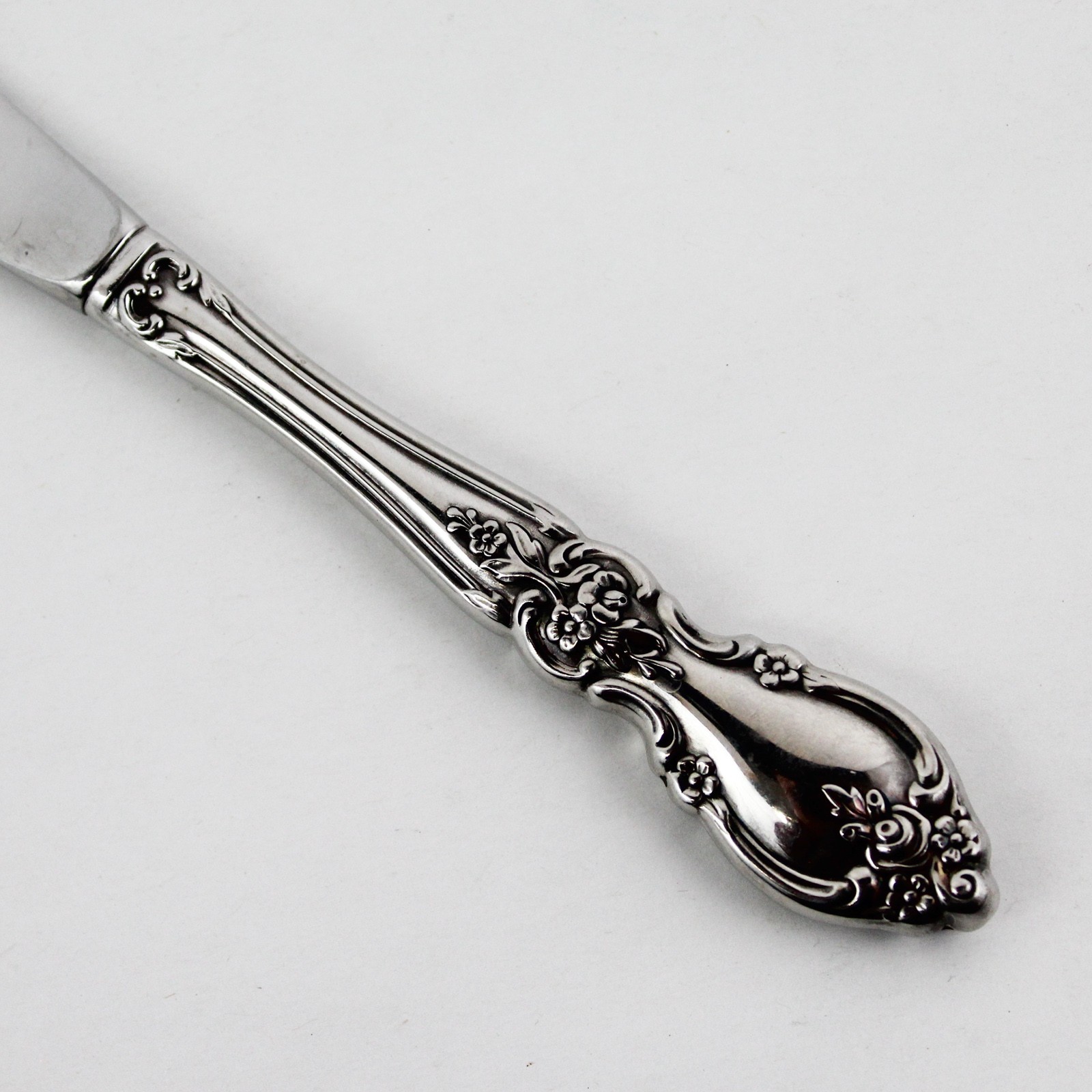 Oneida Silver Louisiana Pattern Stainless Modern Hollow Dinner Knife 9" Good gallery