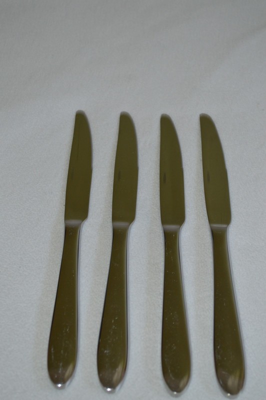 Oneida Mooncrest Trista Stainless Flatware Dinner Knife Set of 4 gallery