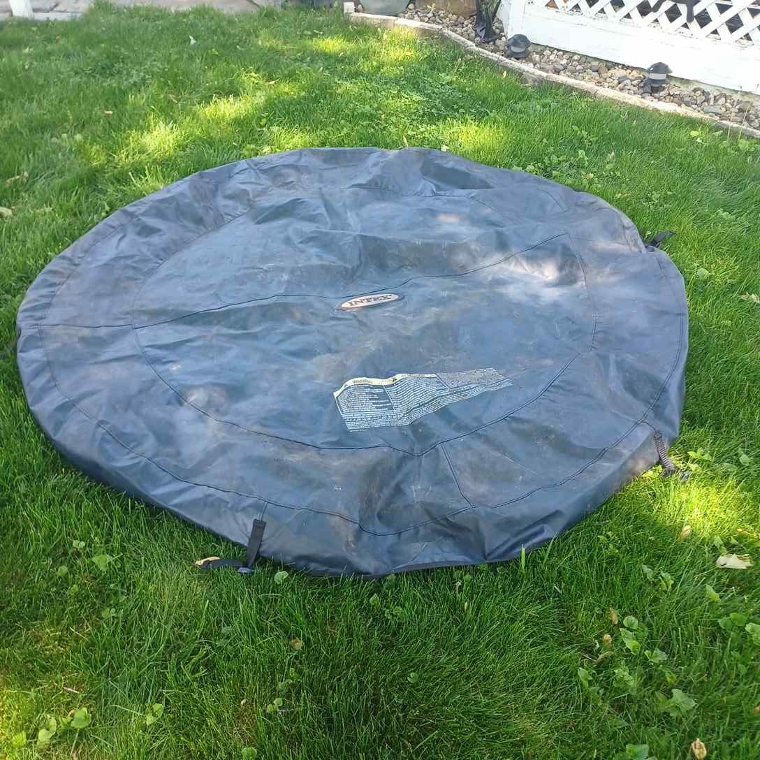 Genuine Intex Pure Spa PureSpa Cover For 4 Person 77in Inflatable Hot Tub Blue gallery