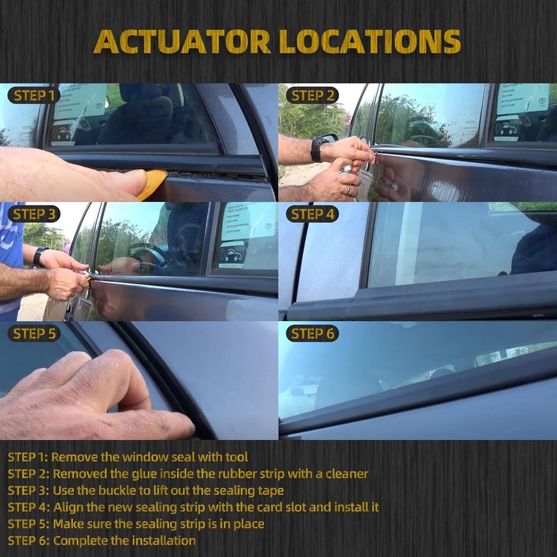 Honda Civic Hatchback Window Weatherstrip Type R 2016-2019 Molding Trim Seal gallery