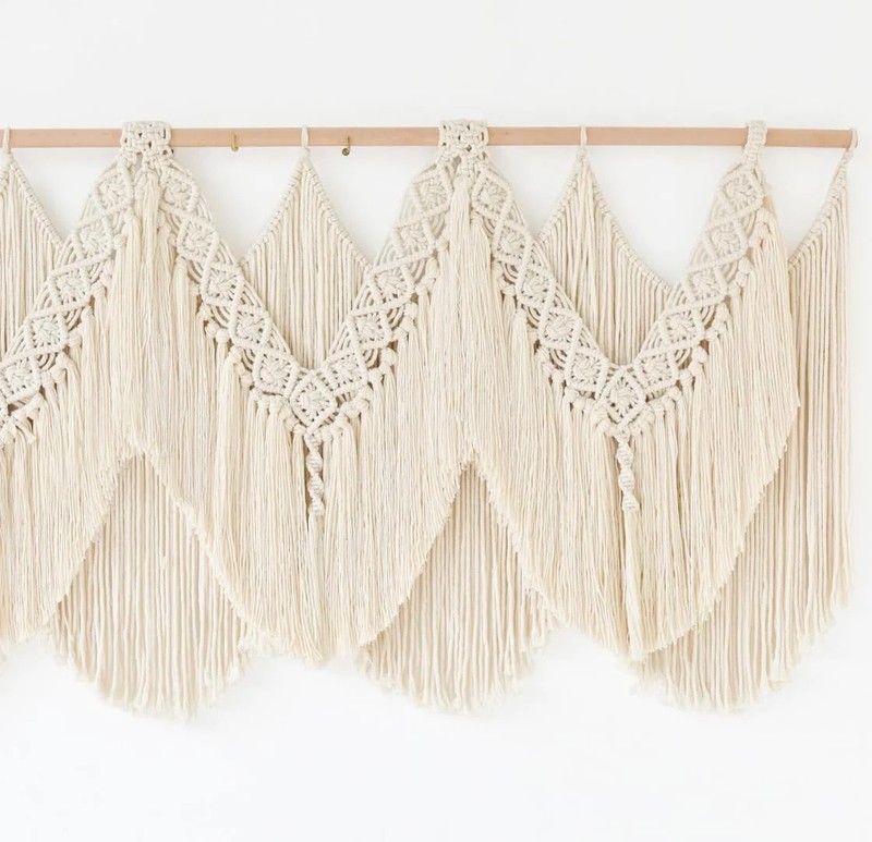 IOWER Macrame Wall Hanging Wedding Hanger Macrame Wall Decor Dorm Craftsmanship gallery