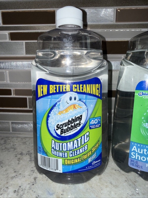 2 Scrubbing Bubbles Automatic Shower Cleaner Refills Original Scent & Spa Lot gallery
