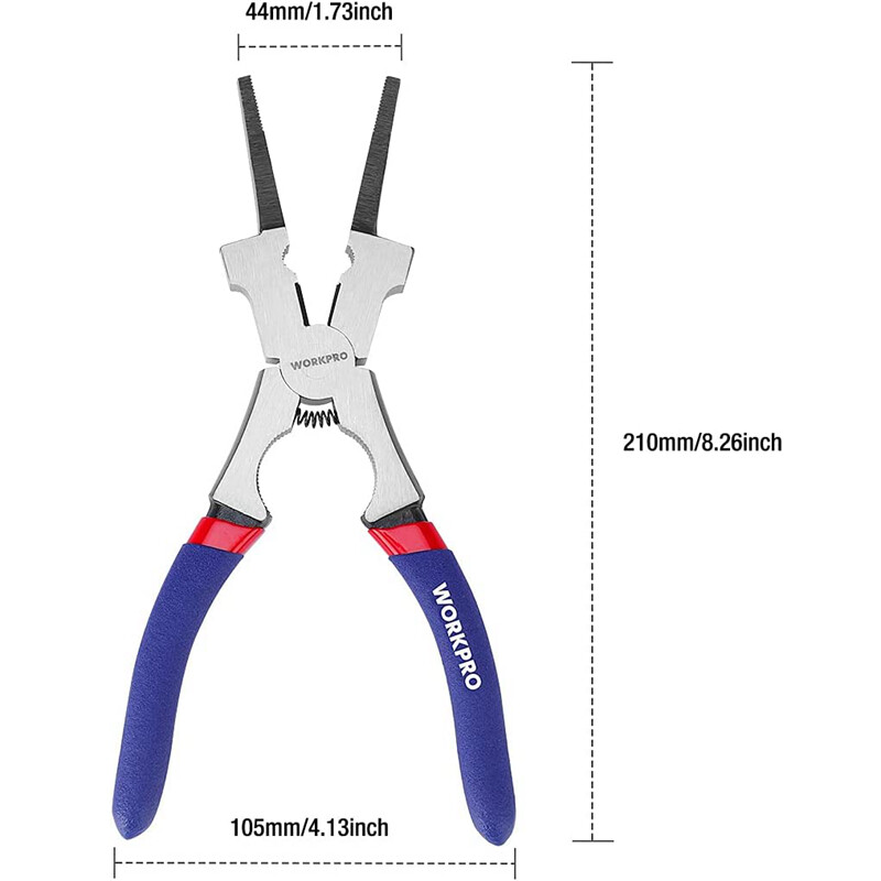 WORKPRO 8" Welding Pliers Multi-Functional CR-V Steel Welding Pliers for Welding gallery