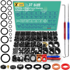 37 Size 1075 Pcs Faucet Washers & O-Rings Kit & Plumbing Gasket 3-In-1 Home Univ