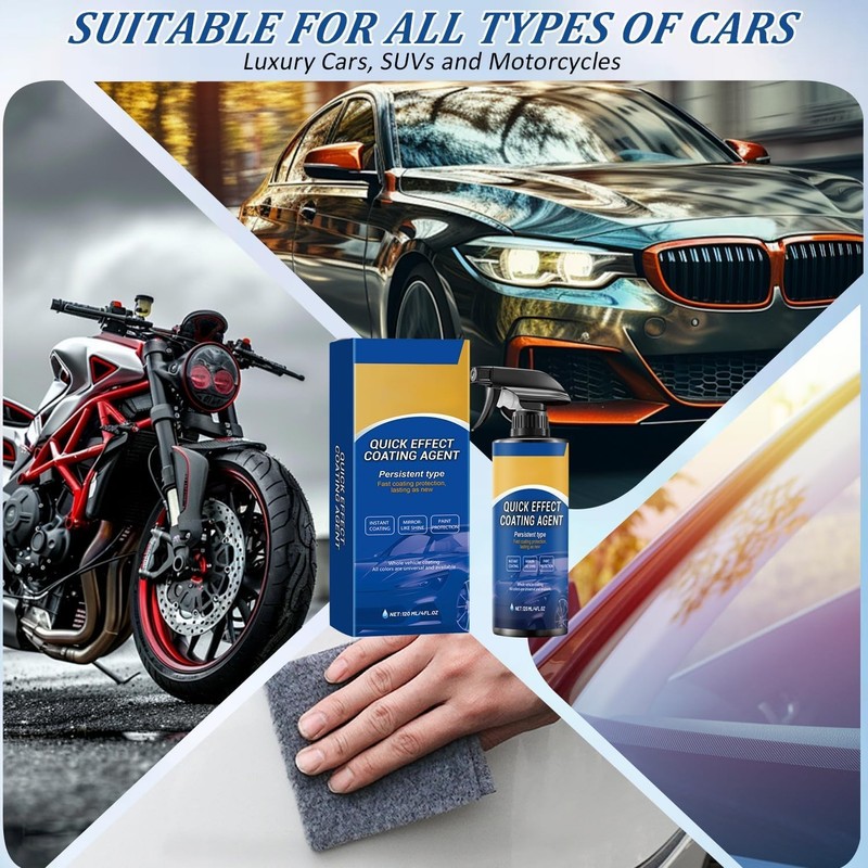 Quick Effect Car Coating Spray 2 Pack, Waterless Wash Polish, Paint Protection gallery