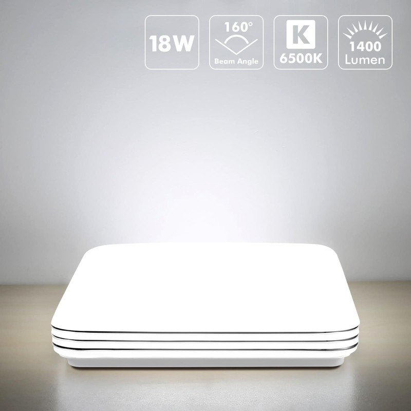 LED Ceiling Light Ultra-thin LED Ceiling Lamp Flush Mount Fixture 6500K Daylight gallery