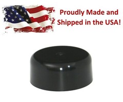 Fence Post Caps Black Plastic Round 3.5″ (3 1/2″) – Round Log Rail Post Caps