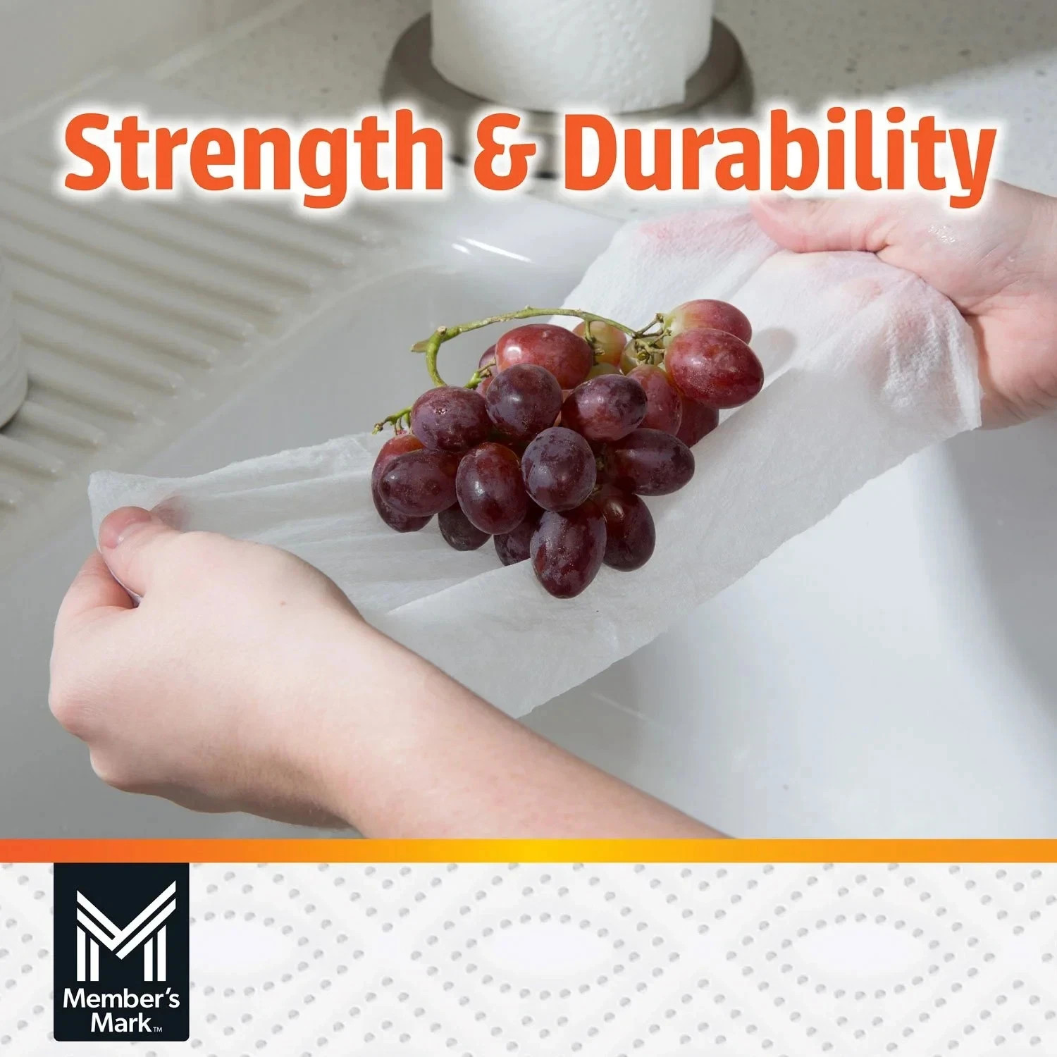 Member’s Mark Paper Towels 15 Mega Rolls | Durable 2-Ply | Ultra Absorbent gallery