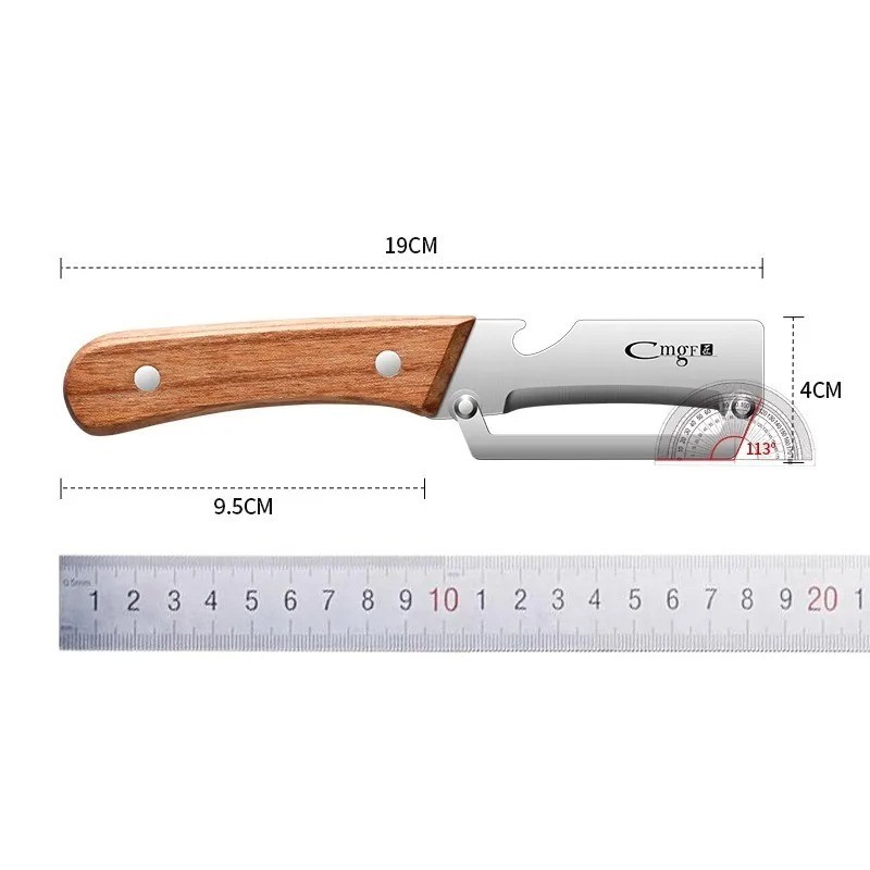 Wooden Vegetable Peeler Multi Function Kitchen Fruit Carrot Orange gallery