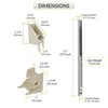 Brixwell Window Channel Balance 11" L, 3-6 lbs Sash, With Sash Guide,Aluminum gallery